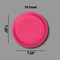 10 Count Hot Pink Small Disposable Paper Dessert Plates for Party 7.25 Inch